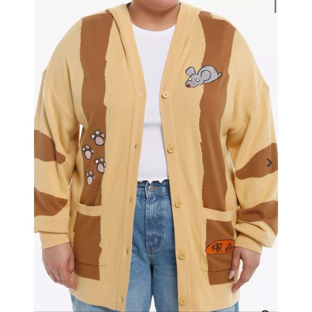 Her Universe Studio Ghibli My Neighbor Totoro Cat Bus Hooded Cardigan Plus Size